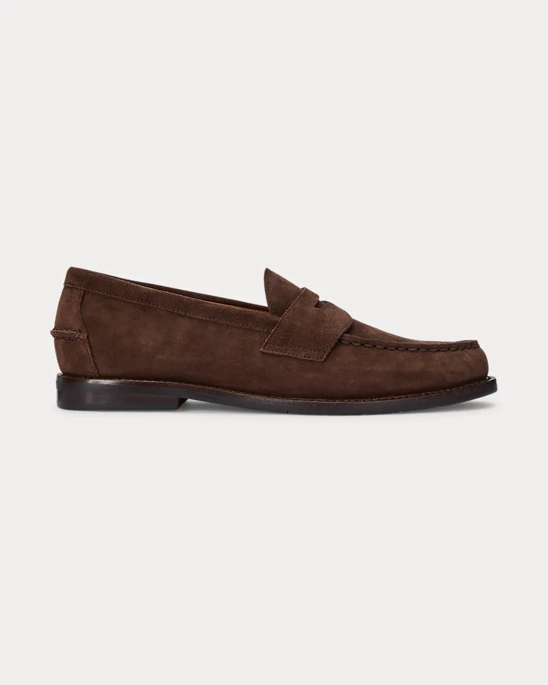 Ralph Lauren Pennyloafer Alston aus Wildleder Brown