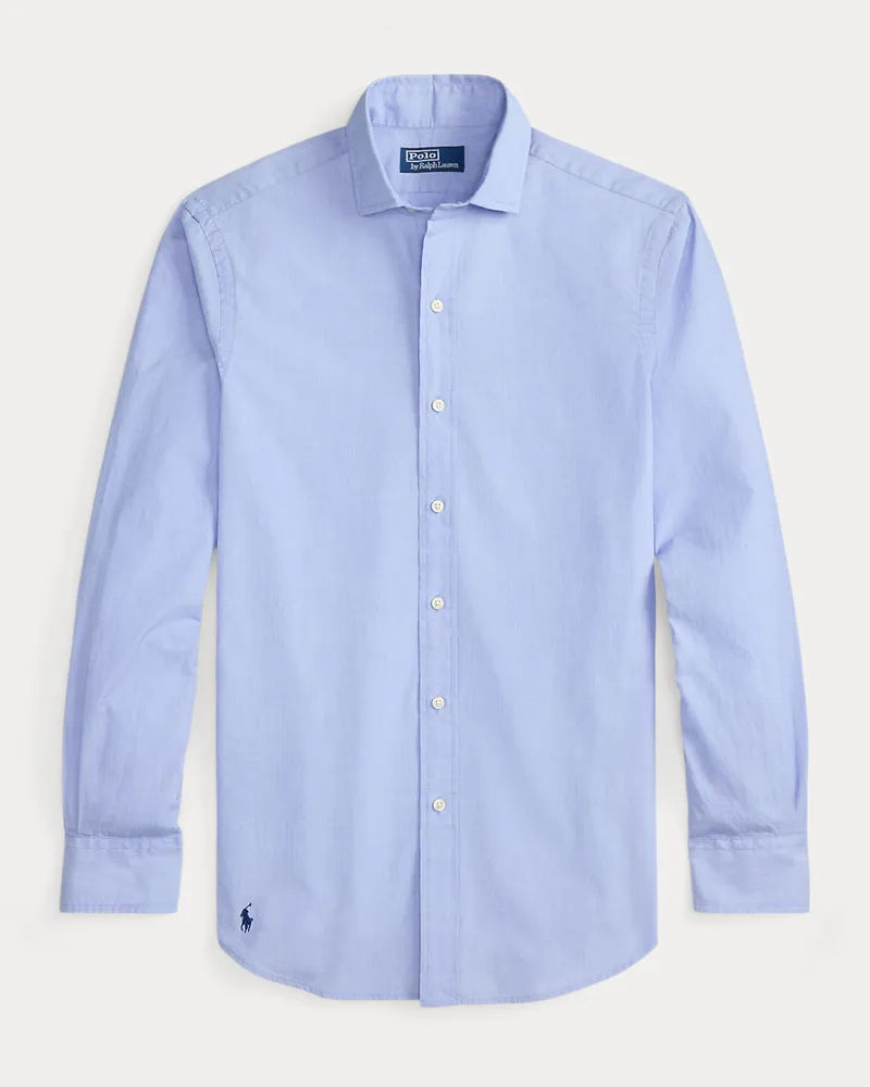 Ralph Lauren Classic-Fit Fil-à-Fil-Hemd Blue