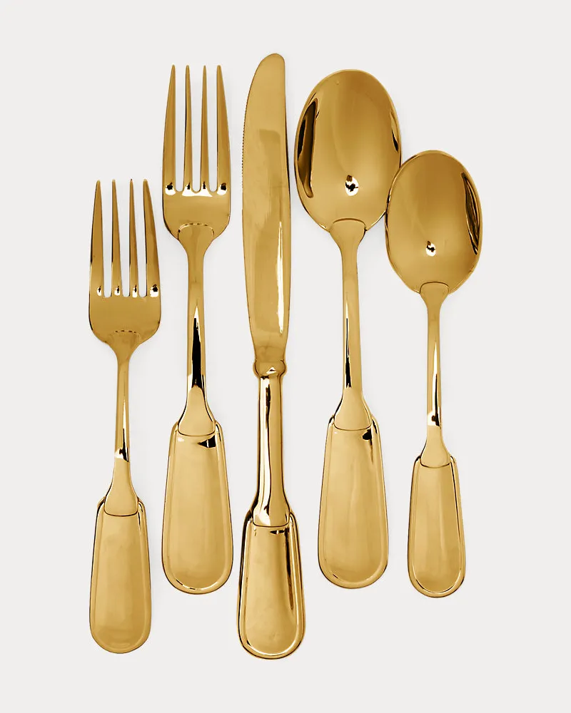 Ralph Lauren Home 5-teiliges Tischset Wentworth in Gold Gold