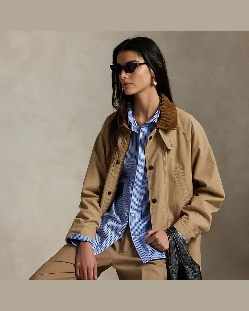 Ralph Lauren Utility-Jacke aus Baumwolle Tan
