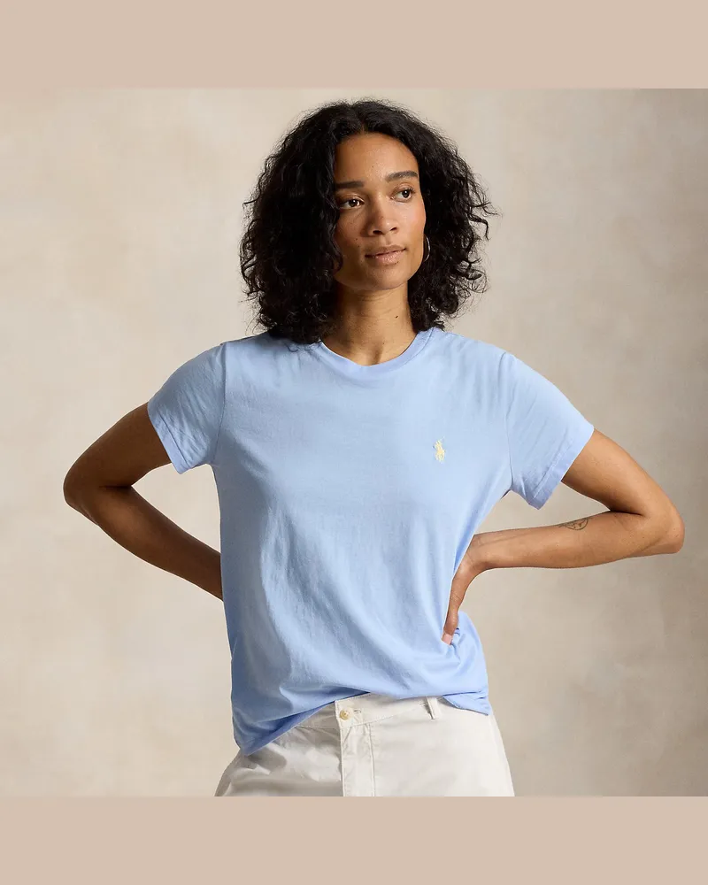 Ralph Lauren Classic-Fit Rundhals-T-Shirt aus Jersey Blue