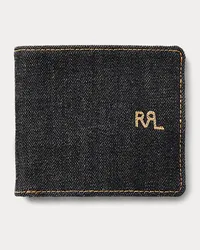 Ralph Lauren Indigoblaue Denim-Brieftasche Blue