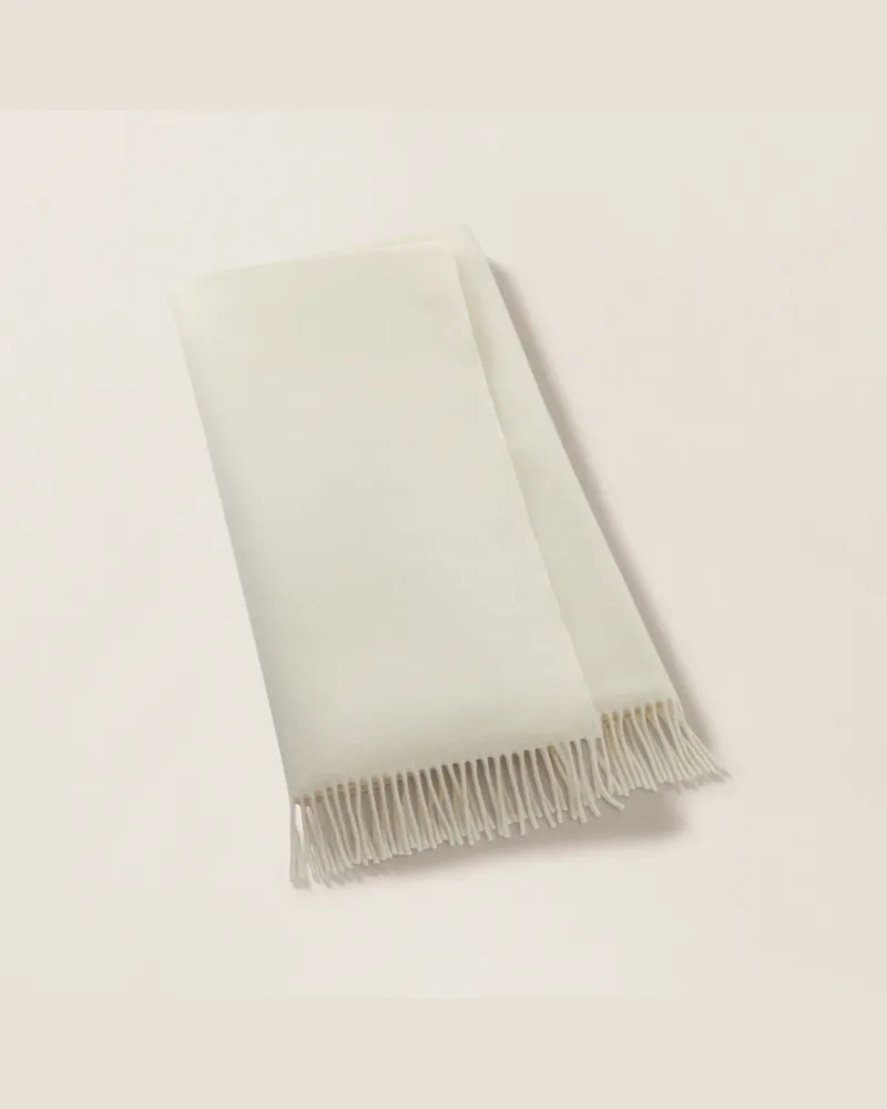 Ralph Lauren Home Flach gewebte Tagesdecke aus Kaschmir Cream