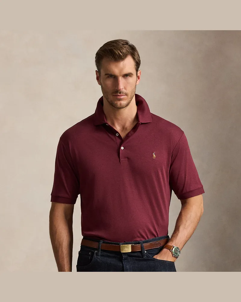 Ralph Lauren Große Größen - Poloshirt aus weicher Baumwolle Red