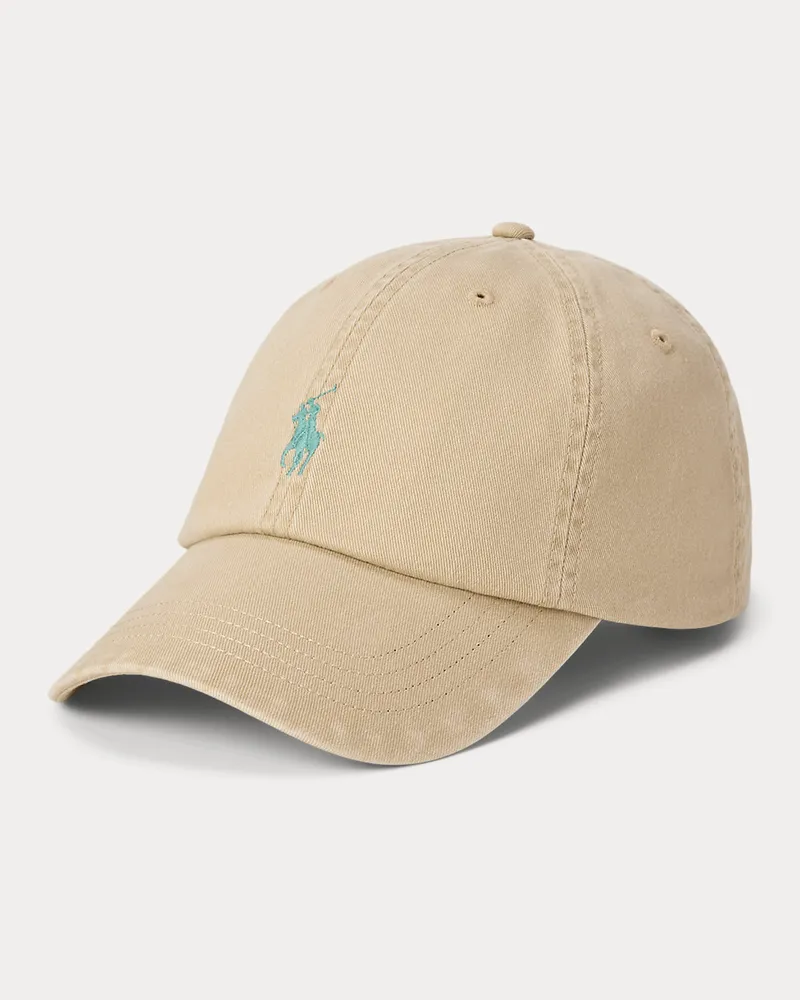 Ralph Lauren Klassische Baumwollchino-Baseballkappe Tan