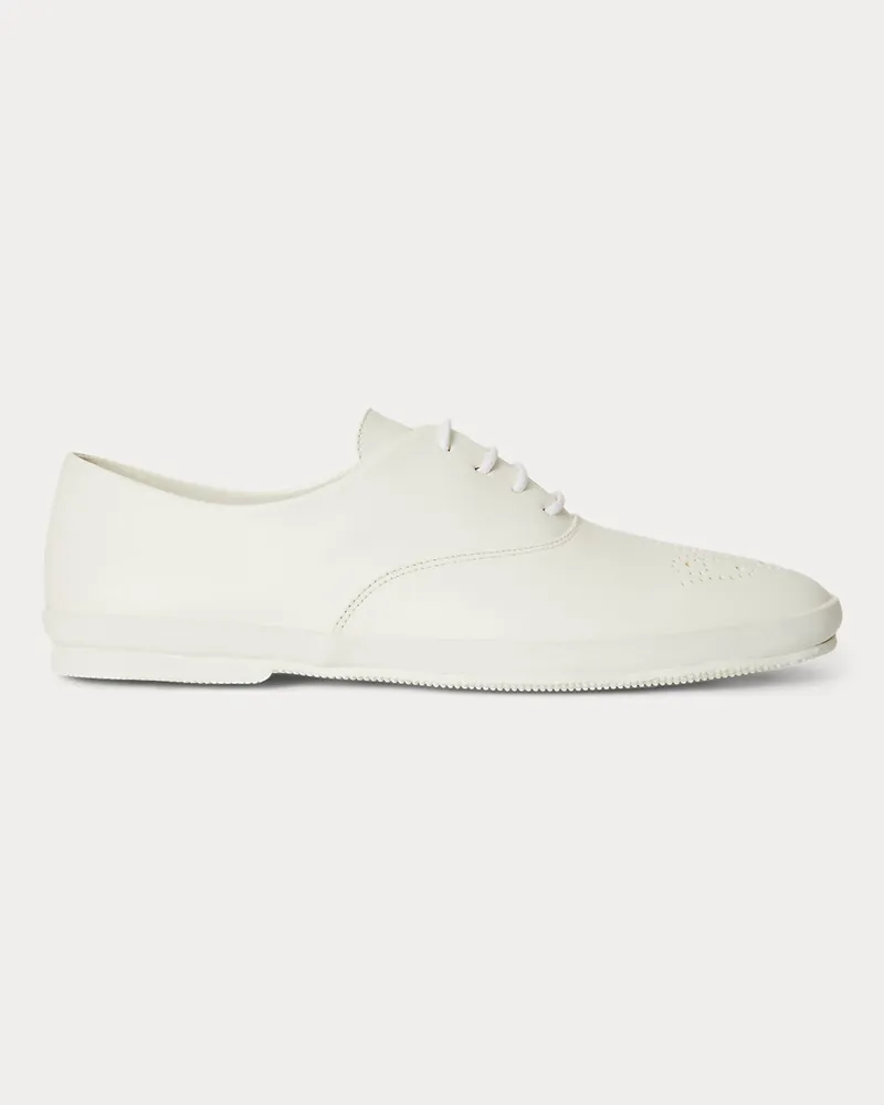 Ralph Lauren Niedriger Ledersneaker mit Perforationen Black