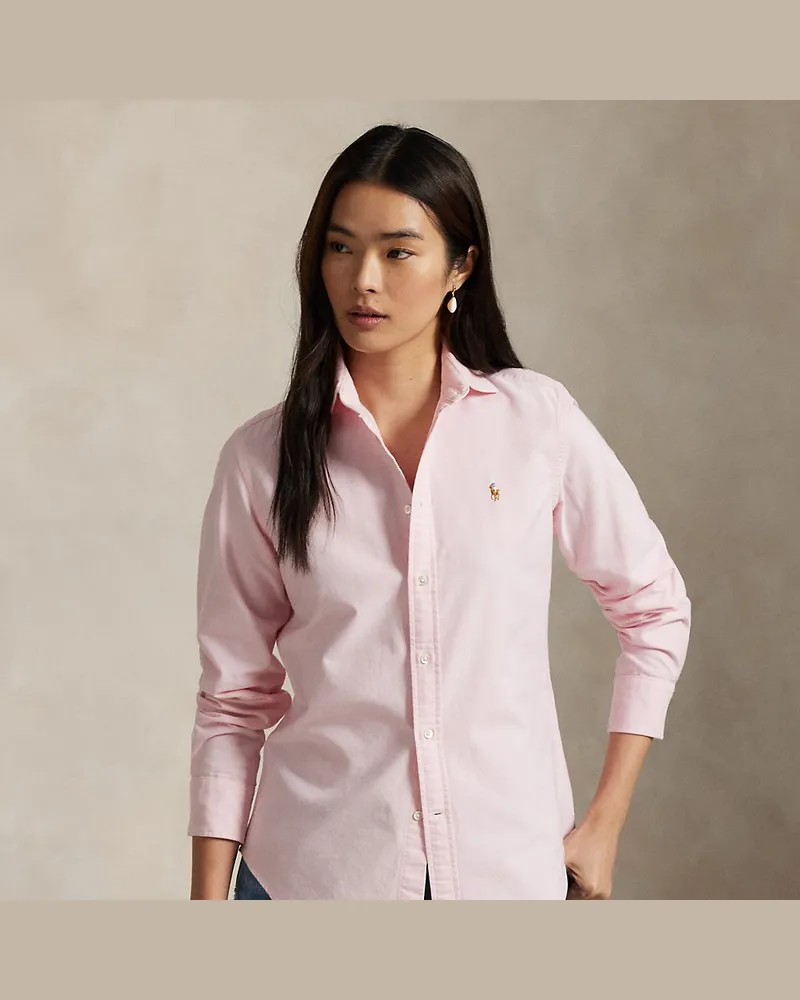 Ralph Lauren Slim-Fit Oxfordhemd Pink