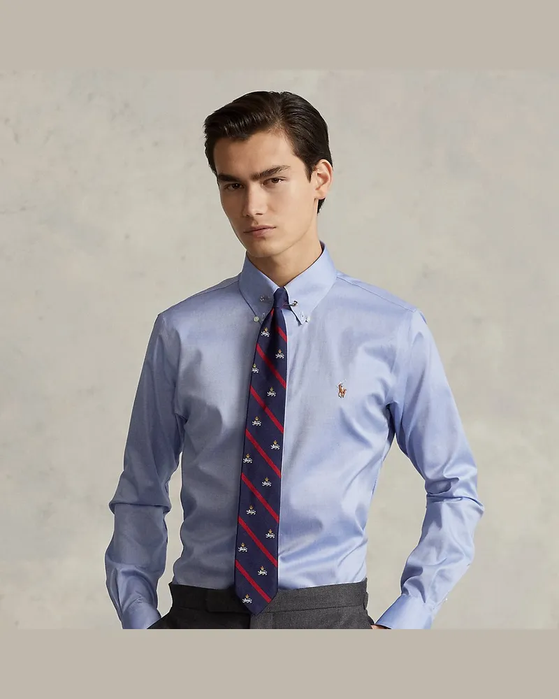 Ralph Lauren Custom-Fit Oxfordhemd Blue