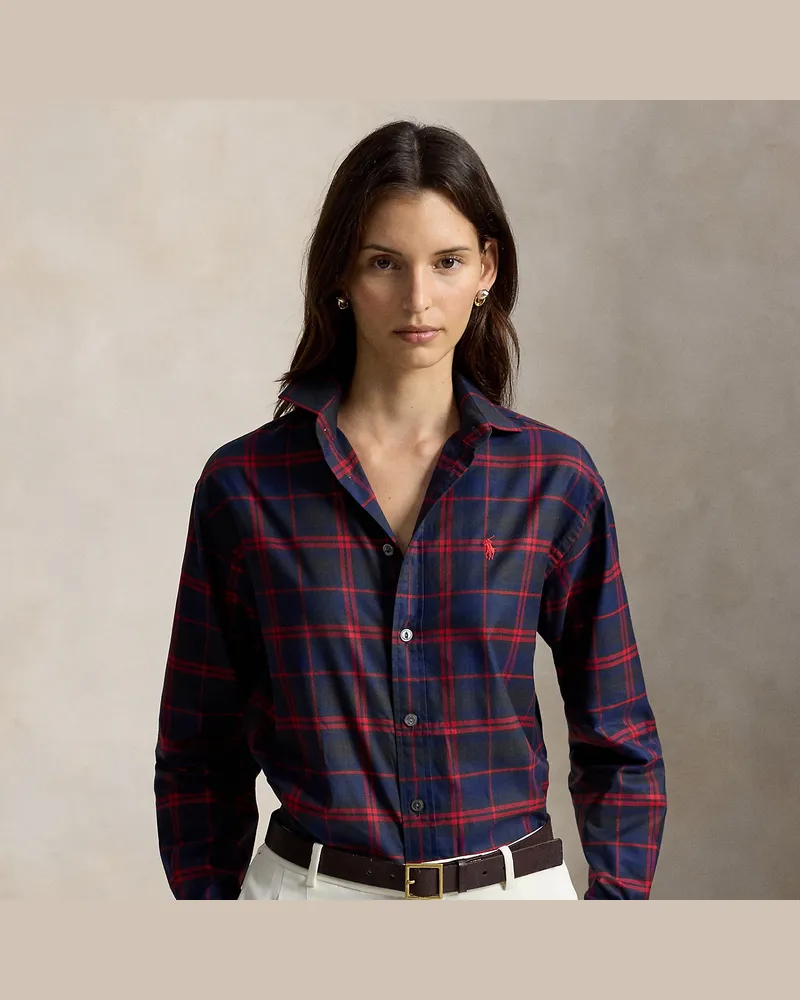 Ralph Lauren Relaxed-Fit Karohemd aus Baumwolltwill Red
