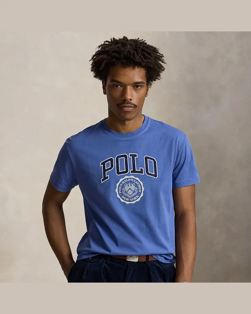 Ralph Lauren Custom-Slim-Fit T-Shirt mit Logo Blue