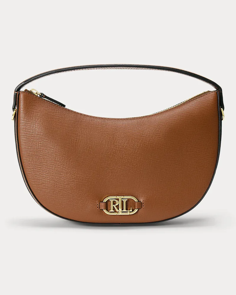 Ralph Lauren Umhängetasche Rylan aus Saffianleder Brown