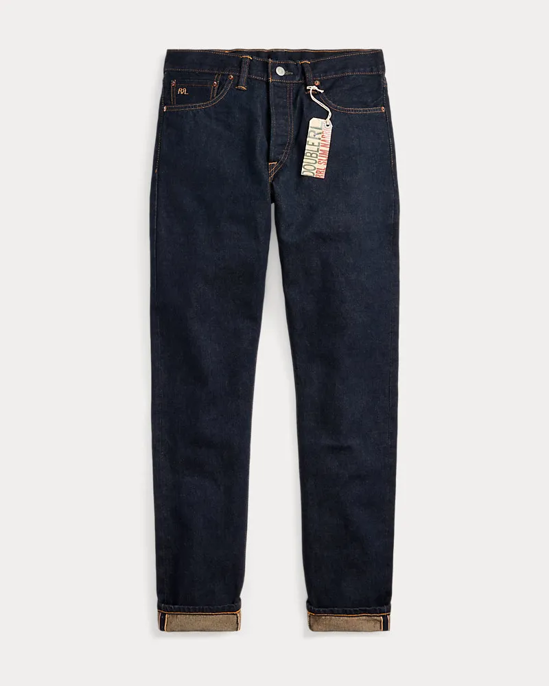 Ralph Lauren Einmal vorgewaschene Slim-Fit-Jeans Blue