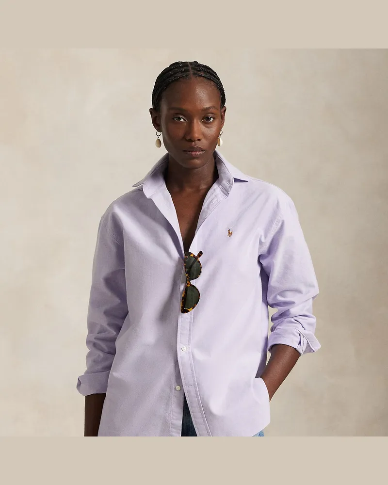 Ralph Lauren Relaxed-Fit Hemd aus Baumwolloxford Purple