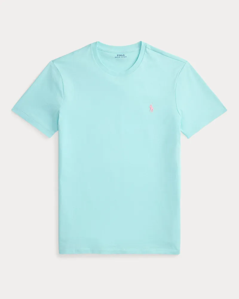 Ralph Lauren Custom-Slim-Fit Jersey-T-Shirt Blue