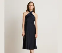 Neckholder-Cocktailkleid aus Charmeuse