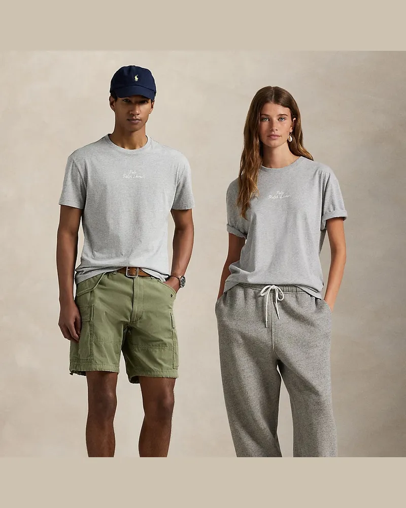 Ralph Lauren Classic-Fit Jersey-T-Shirt mit Logo Grey