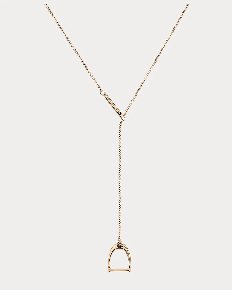 Ralph Lauren Lasso-Halskette Stirrup Pink