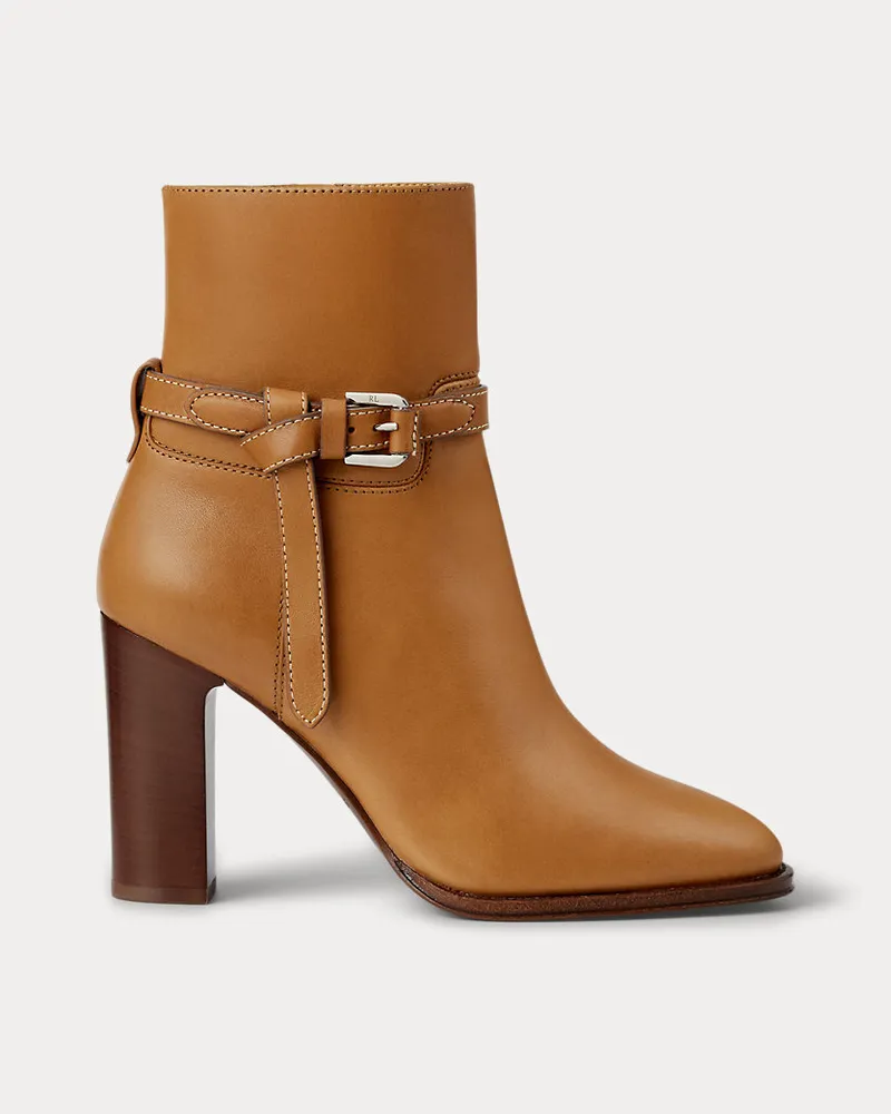 Ralph Lauren Stiefelette Donnely aus Kalbsleder Brown