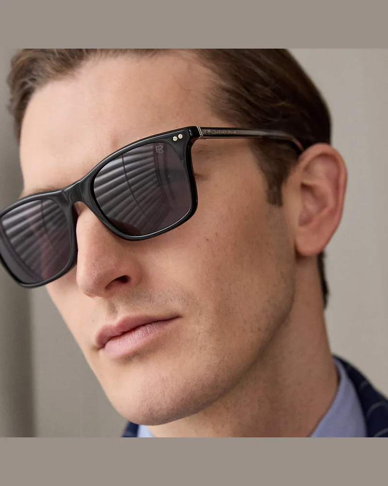 Ralph Lauren Eckige Sonnenbrille Automotive Black