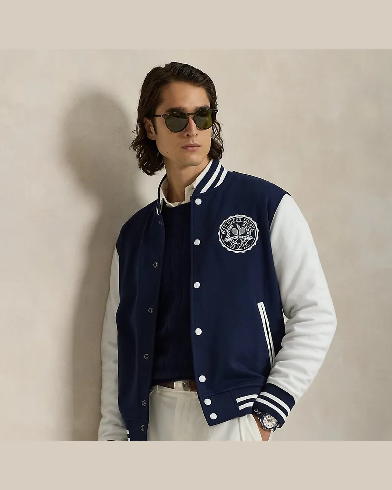 Ralph Lauren Doppellagige Jacke US Open mit Wappen Blue