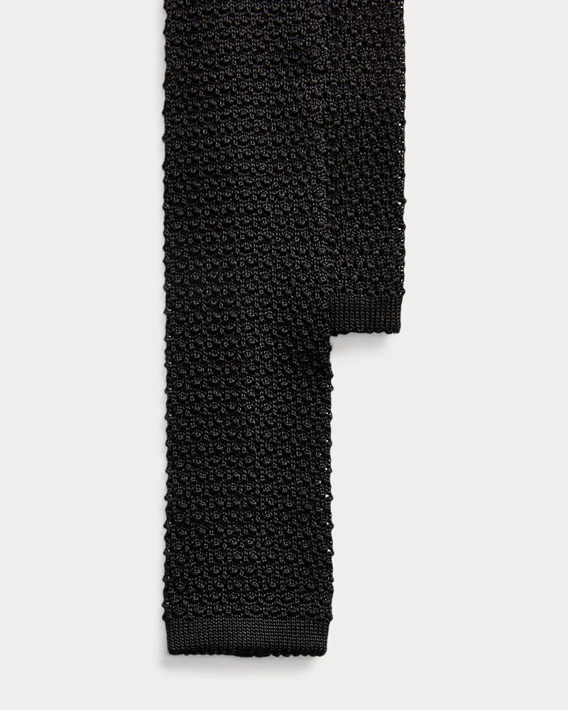 Ralph Lauren Strickkrawatte aus Seide Black