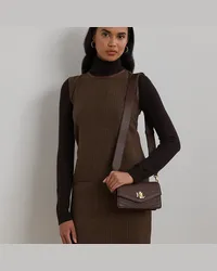 Ralph Lauren Umhängetasche Tayler mit Ziernähten Brown