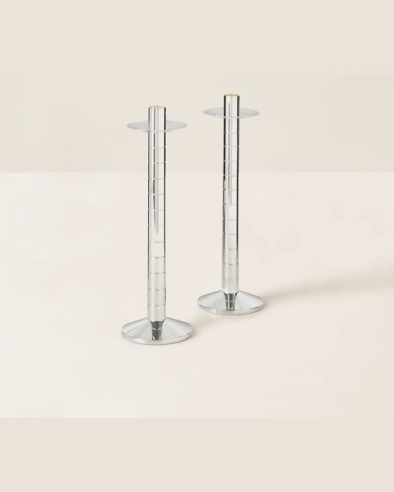 Ralph Lauren Home Kerzenhalter-Set Montgomery Silver