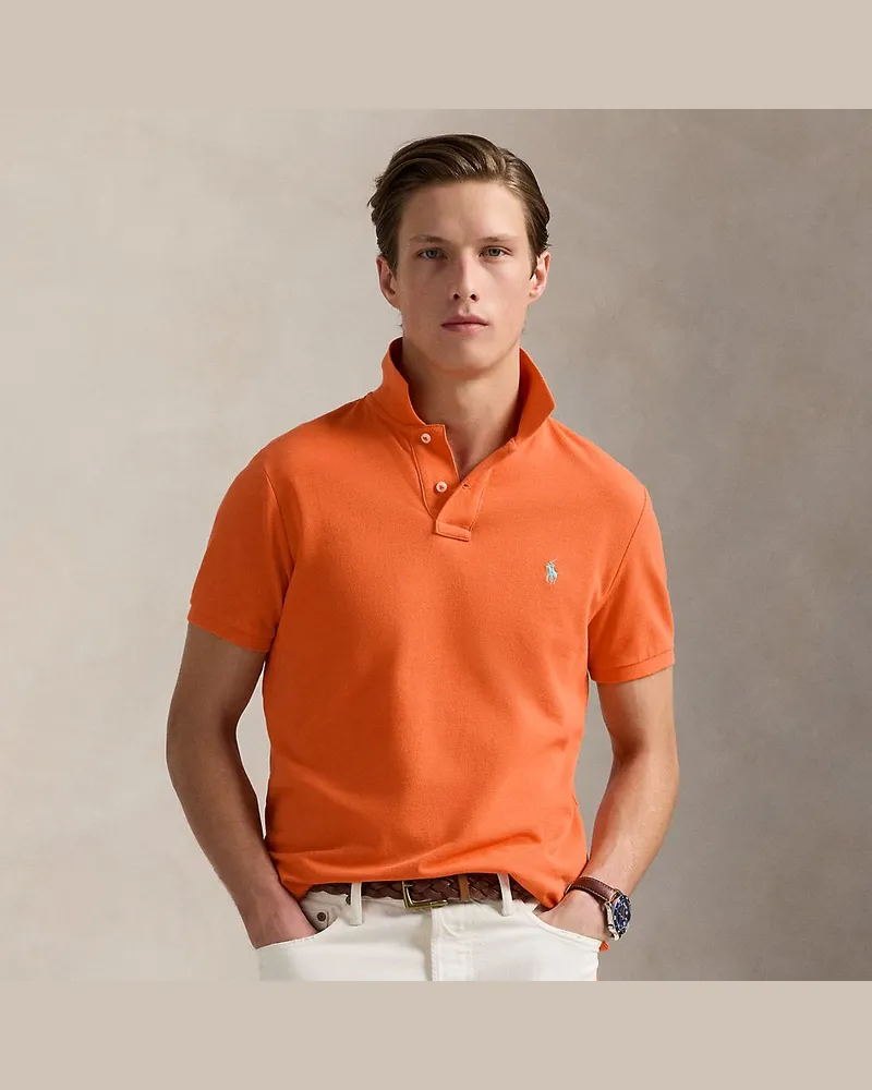 Ralph Lauren Slim-Fit Poloshirt aus Piqué Orange