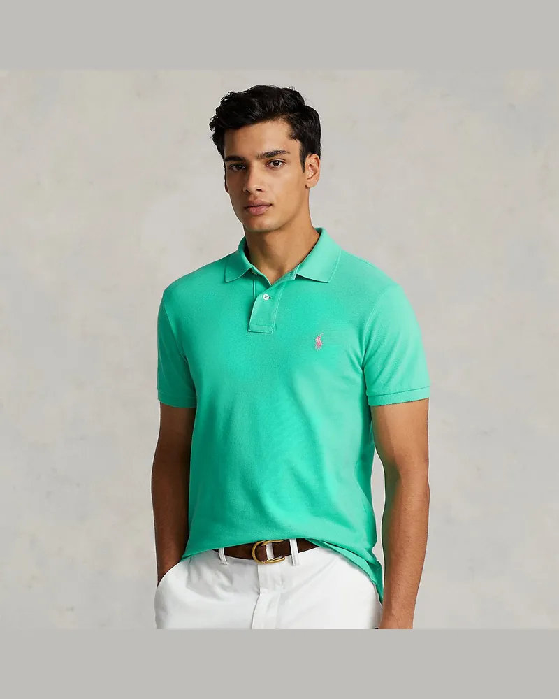 Ralph Lauren Slim-Fit Poloshirt aus Piqué Green