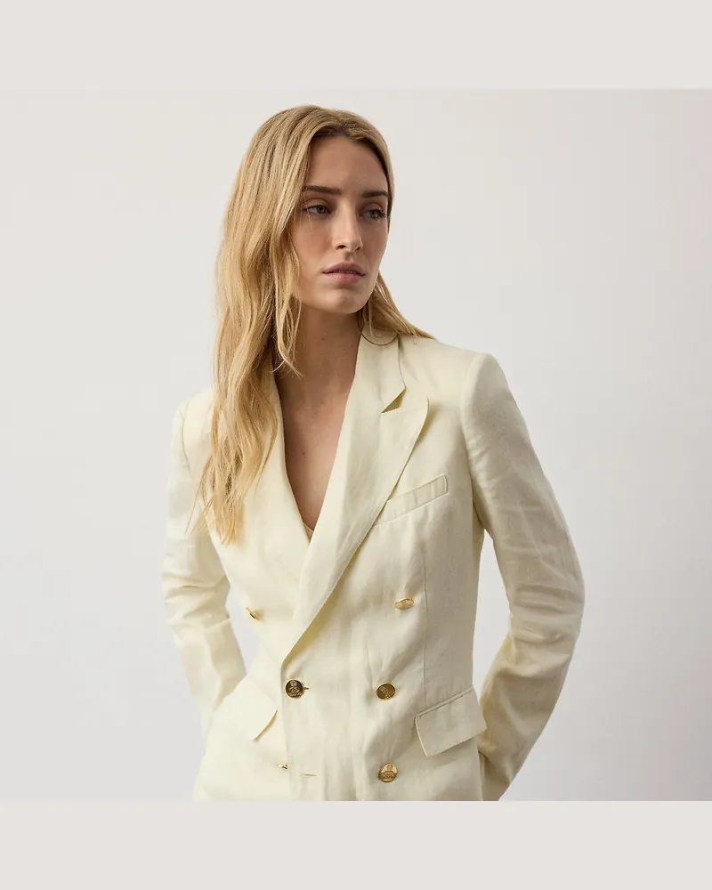 Ralph Lauren Leinenjacke Camden Cream
