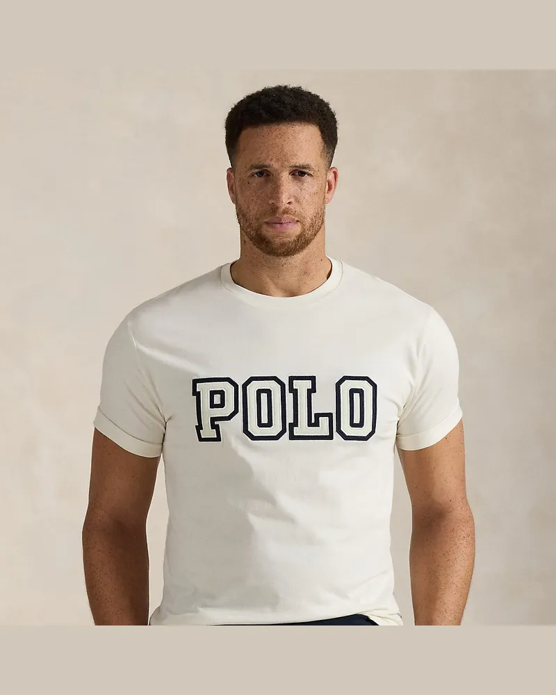 Ralph Lauren Große Größen - Jersey-T-Shirt mit Logo White