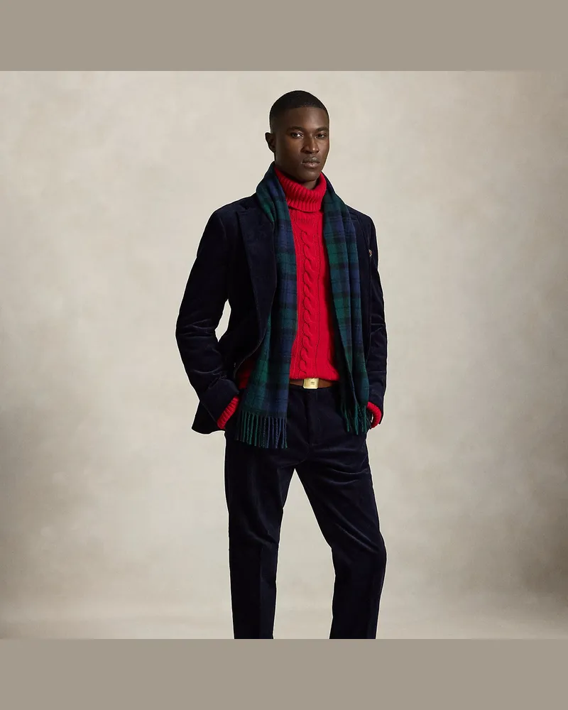 Ralph Lauren Anzughose aus Stretch-Kordsamt Blue