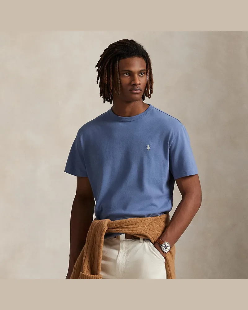 Ralph Lauren Classic-Fit Rundhals-T-Shirt aus Jersey Blue