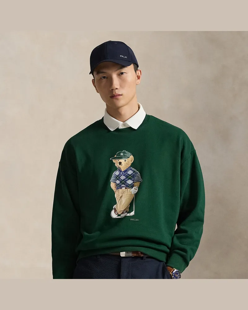 Ralph Lauren Relaxed-Fit Sweatshirt mit Polo Bear Green