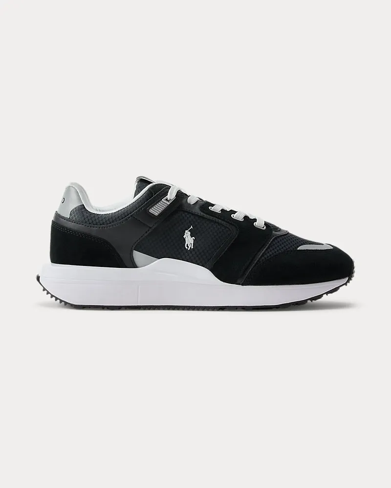 Ralph Lauren Sneaker Train 89 V2 mit Wildlederbahnen Black