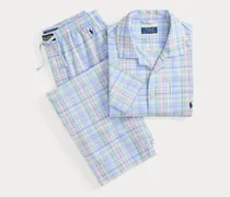 Baumwollpyjama mit Monogrammdruck
