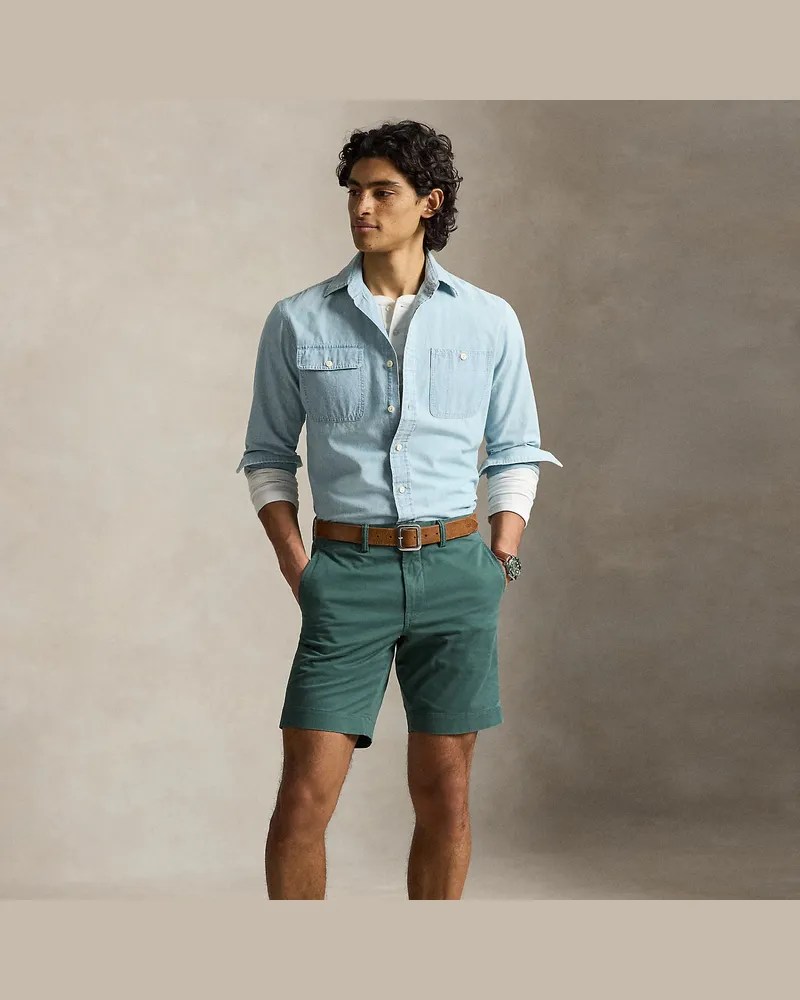 Ralph Lauren Stretch-Straight-Fit Chinoshorts Green