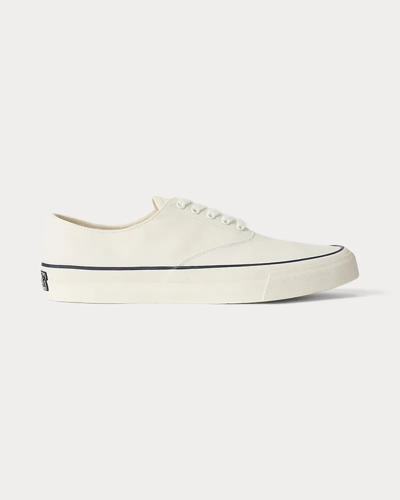 Ralph Lauren Sneaker aus Segeltuch White