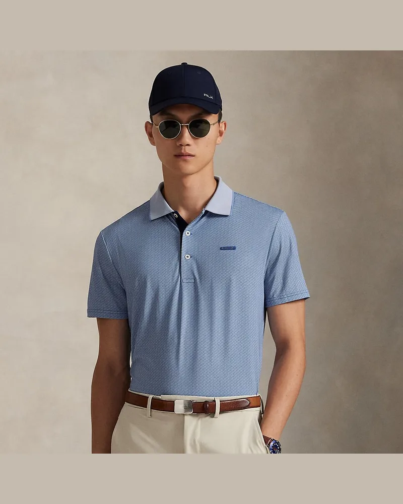 Ralph Lauren Tailored-Fit Performance-Poloshirt Blue