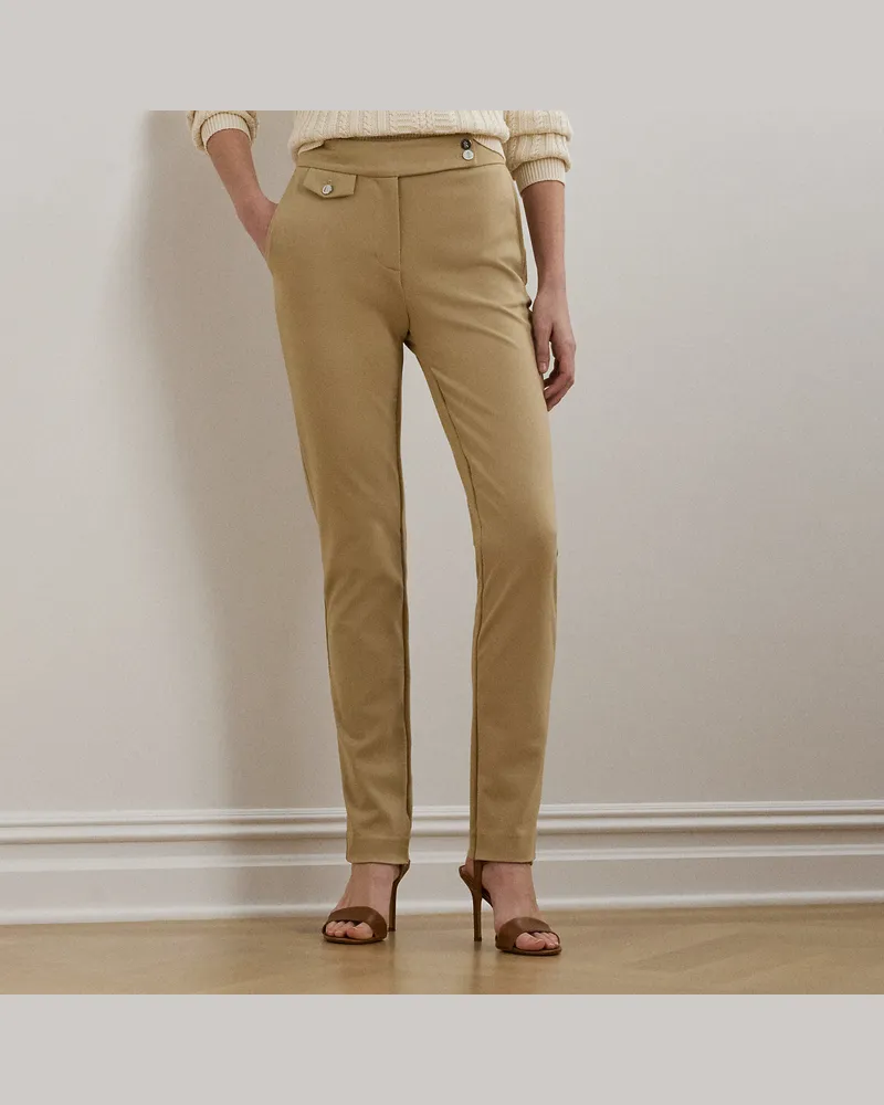 Ralph Lauren Knöchellange Hose aus Ponté Tan