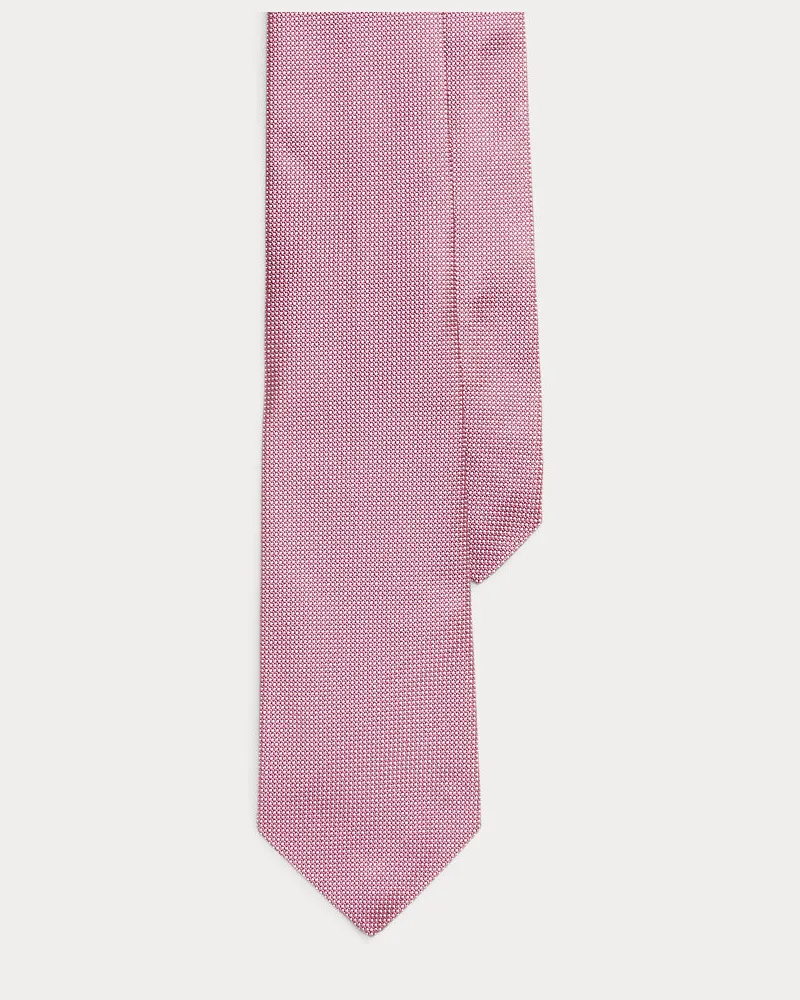 Ralph Lauren Getupfte Seidenkrawatte Pink