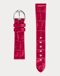 Ralph Lauren RL888-Uhrenarmband aus Alligatorleder Pink