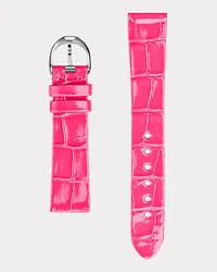 Ralph Lauren RL888-Uhrenarmband aus Alligatorleder Pink