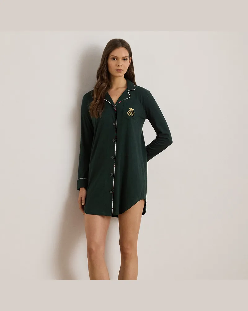 Ralph Lauren Schlafshirt aus Baumwollmischung Green