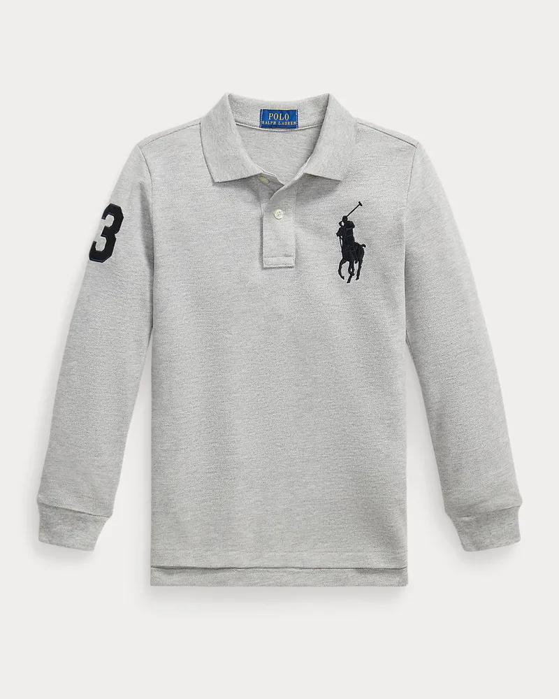 Ralph Lauren Poloshirt aus Baumwollpiqué Grey