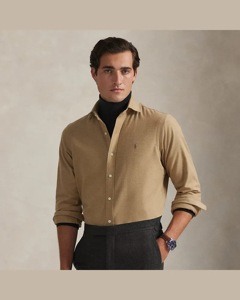 Ralph Lauren Custom-Fit Performance-Hemd aus Twill Grey