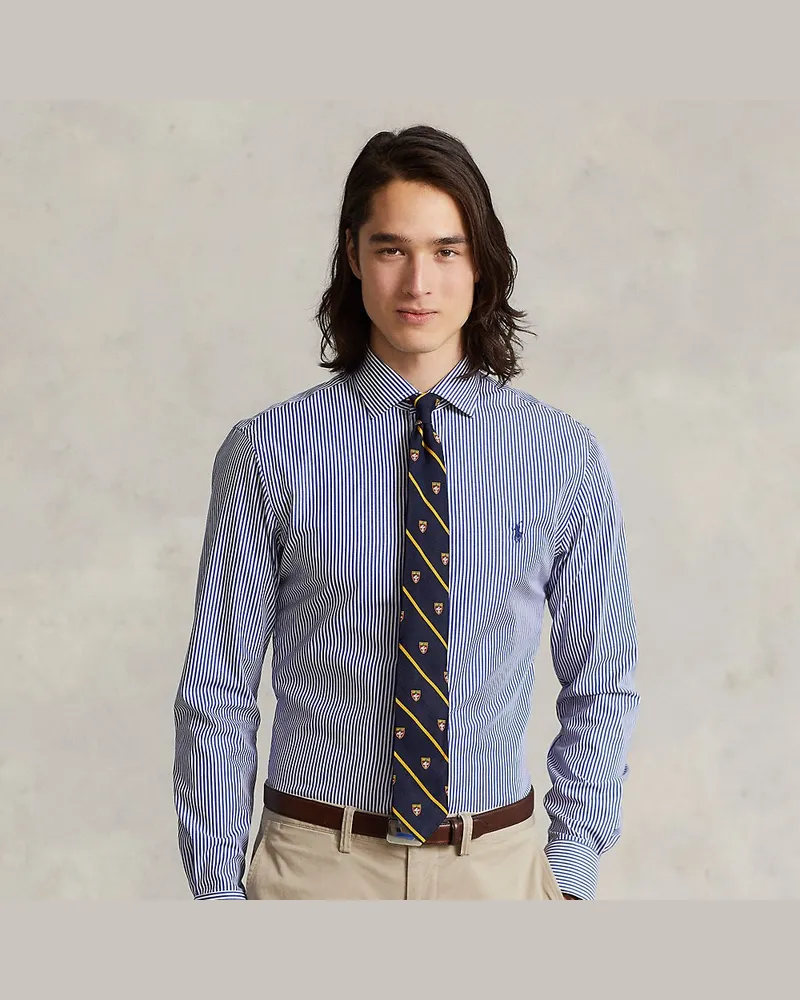 Ralph Lauren Slim-Fit Popelinehemd Blue