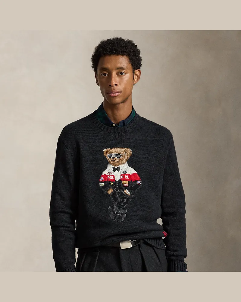 Ralph Lauren Pullover mit Polo Bear Black