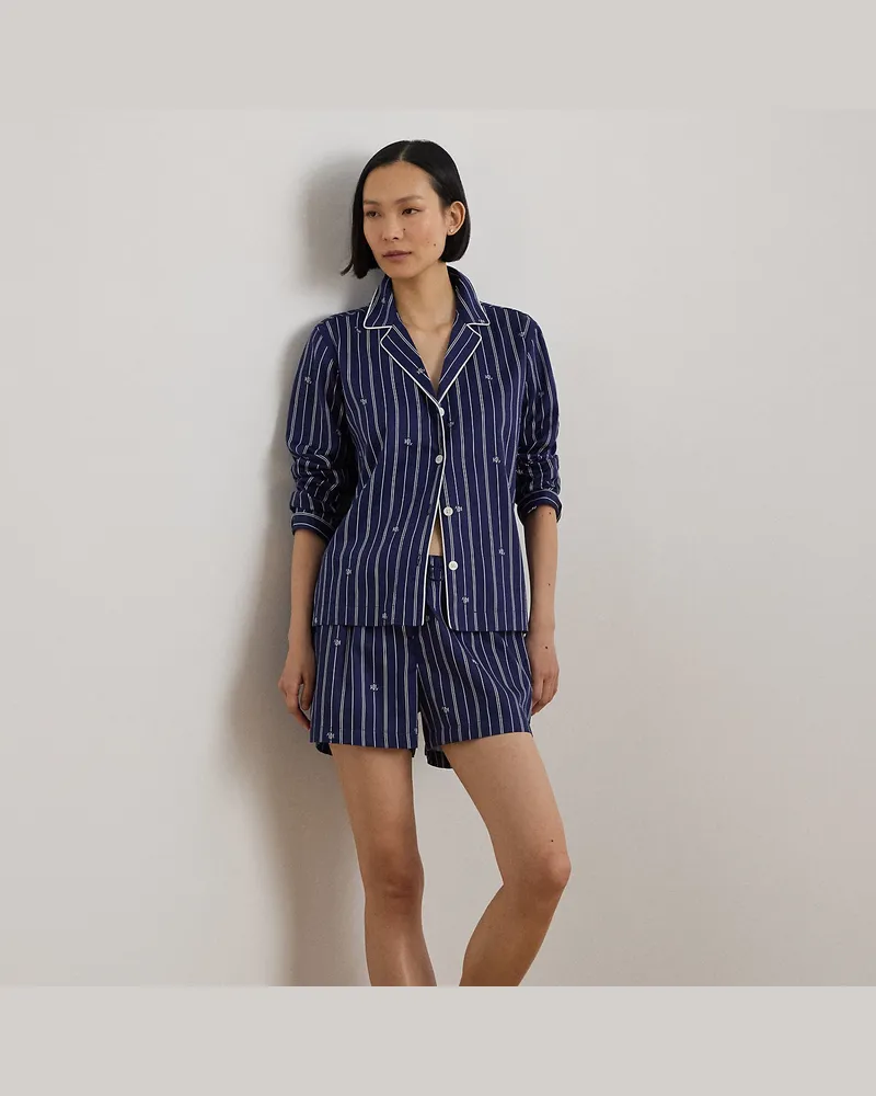 Ralph Lauren Atlas-Pyjama mit Boxershorts Blue