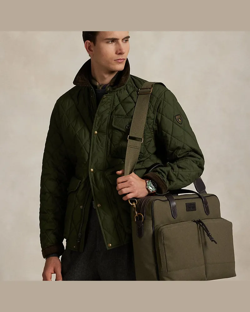 Ralph Lauren Umhängetasche Cooper aus Segeltuch Green